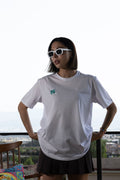 Embroidered 4-Leaf Lucky Clover %100 Cotton Tshirt