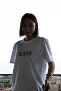 "Italian Baby" Ciao White Oversized 100% Cotton T-Shirt