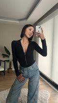 Zip-up Bodysuit