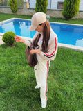 STRIPED MODAL TRACKSUIT SET
