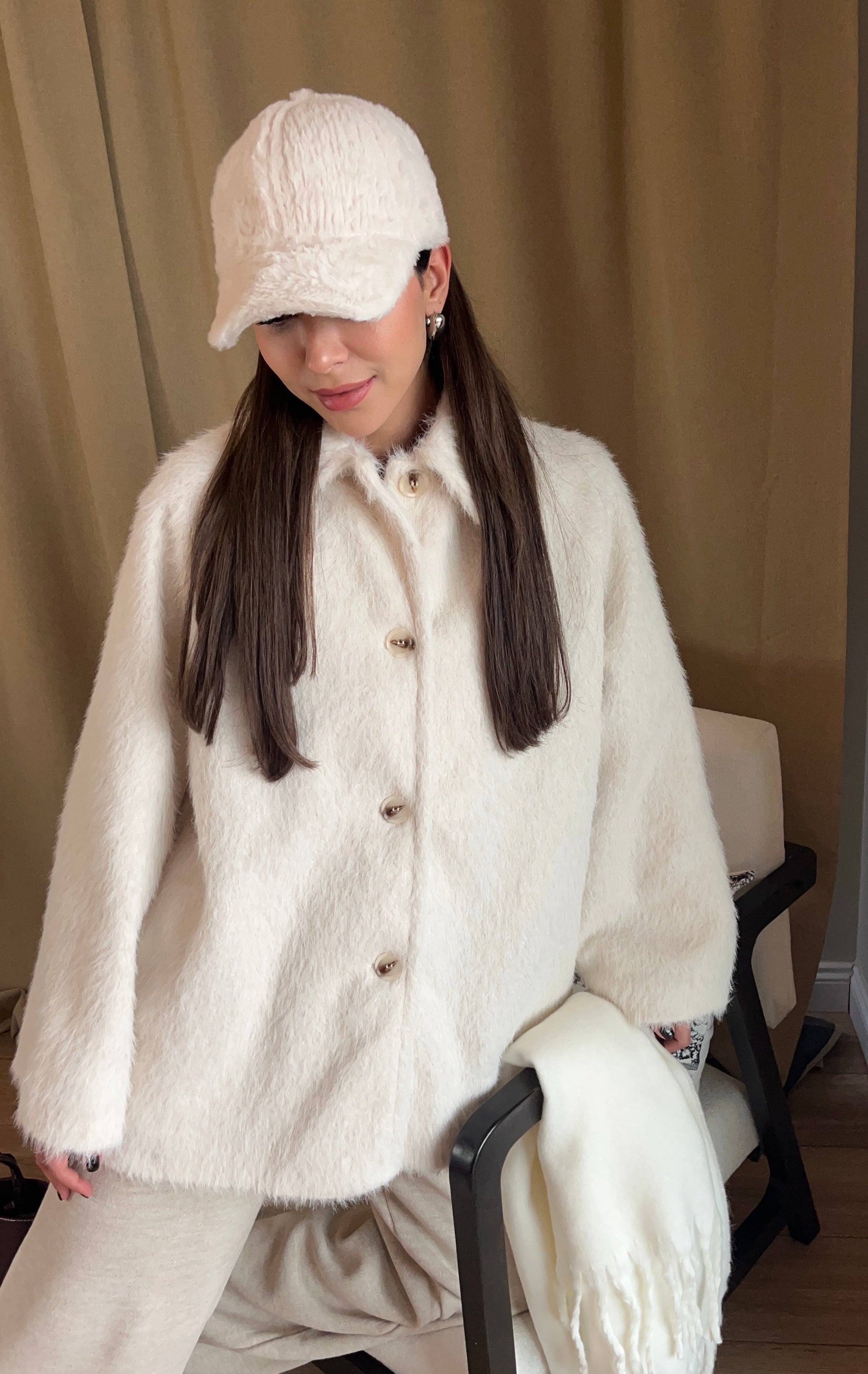 PREMIUM ECRU SOFT TEXTURE JACKET